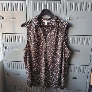 DANA BUCHMAN sleeveless blouse XL